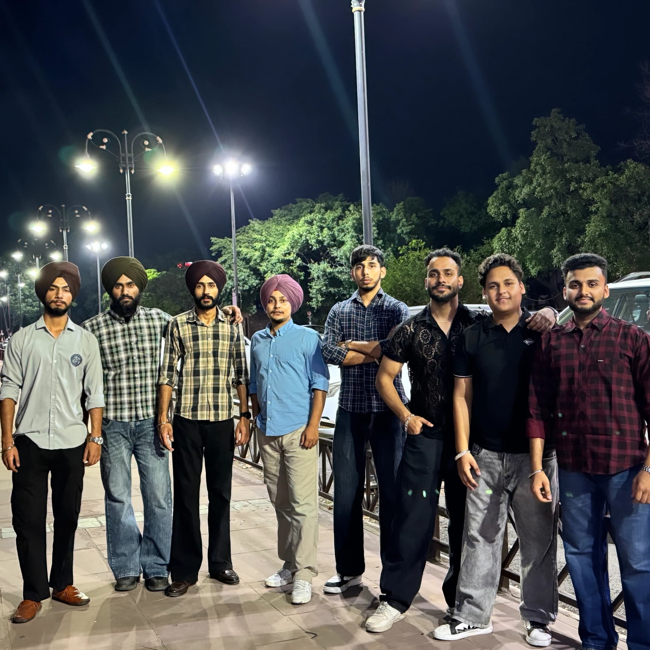 Team photo during college days